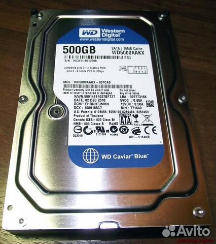 Жесткий диск Western Digital 500 гб