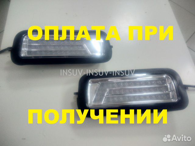 Светодиодные LED надфарники Нива dlaa (хром, миг)