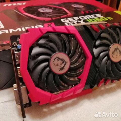 Видеокарта MSI 1050TI gaming x 4gb