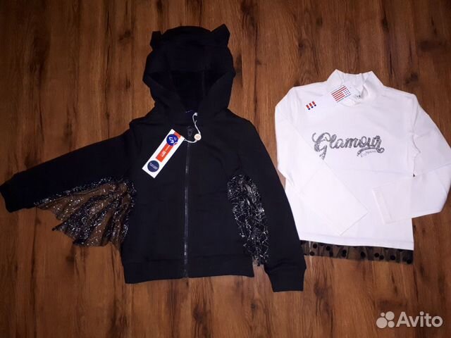 Новая кофта и гольф для девочки на 6 лет