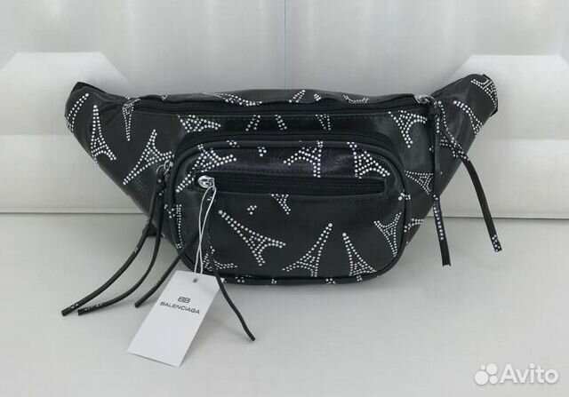 Поясная сумка Balenciaga Explorer с логотипом Поясная сумка Balenciaga Explorer с логотипом