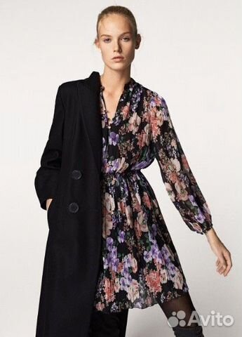 Платье Massimo Dutti с цветочным принтом оригинал