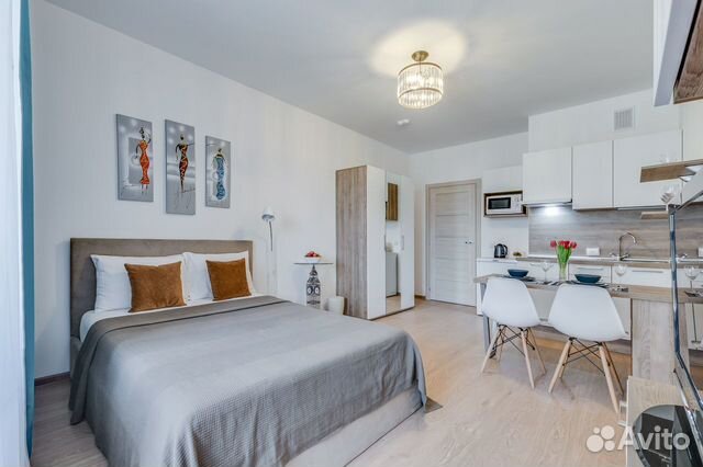

Квартира-студия, 25 м², 2 кровати
