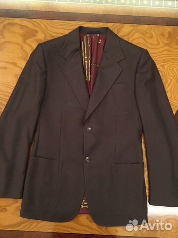 Gucci новый пиджак шерсть S-M оригинал