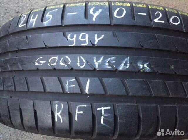 Шина бу R20 245/40 Goodyear Eagle F1 Asymmetric Шина бу R20 245/40 Goodyear Eagle F1 Asymmetric