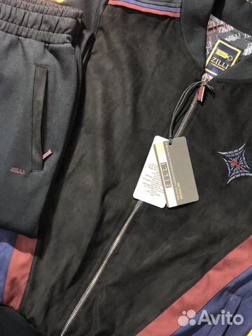 Zilli замшевый спортивный костюм чёрный