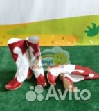 Сапоги Деда Мороза царские с загнутым носом, кожа