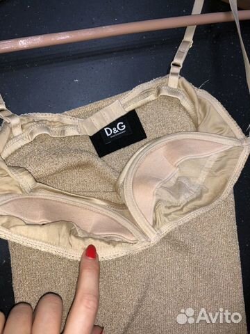 Топ с лифом dolce gabbana золотой
