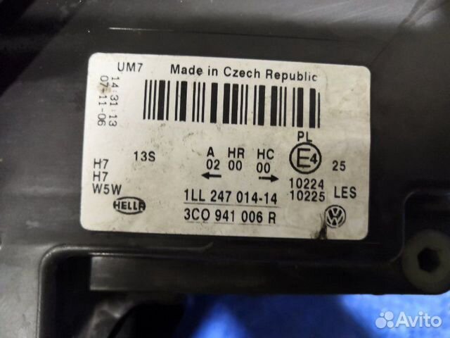 Фара правая Volkswagen Passat B6 2005-2010 Фара правая Volkswagen Passat B6 2005-2010