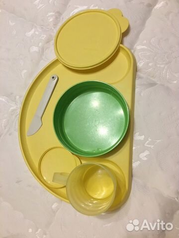 Набор детской посуды с подносом Tupperware