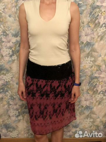 Юбка с пайетками Tally Wejl, p. S и топ