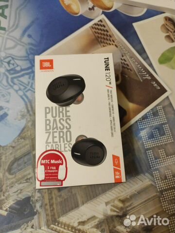 Беспроводные наушники JBL tune 120