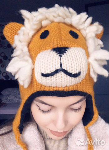 Шапка зимняя детская Лев
