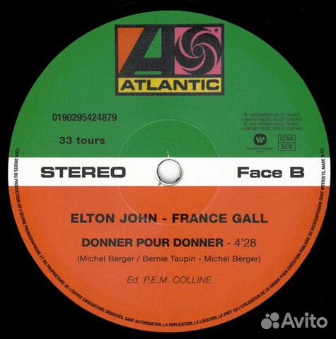 E.John, F.Gall - Les aveux & Donner pour donner