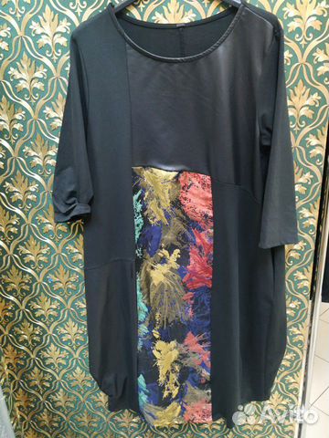 Теплое итальянское платье крупного размера Теплое итальянское платье крупного размера