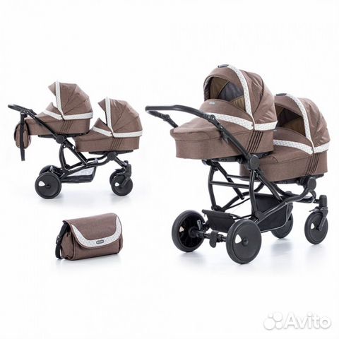 Детская коляска для двойни Tutis Zippy Terrа 3в1