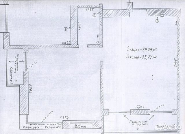3-к квартира, 89.1 м², 19/25 эт.