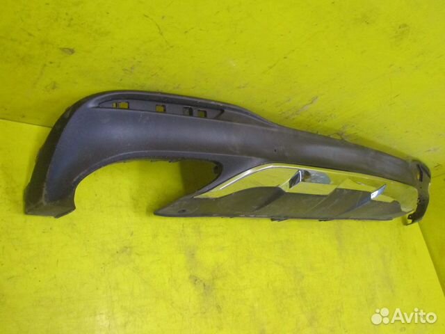 Юбка заднего бампера Mercedes GLE W166 (15-18) AMG