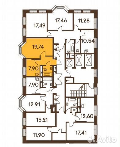 1-к квартира, 35.8 м², 14/24 эт.