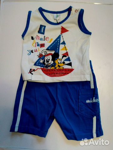 Костюм летний Disnei Микки 62-68