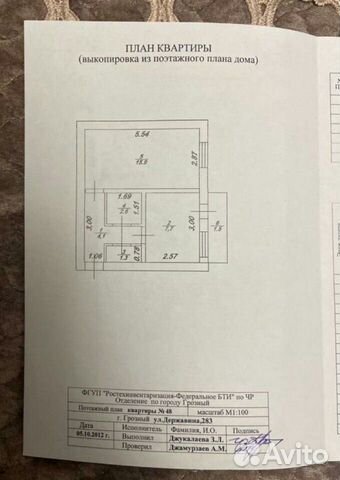 1-к квартира, 36 м², 1/5 эт.