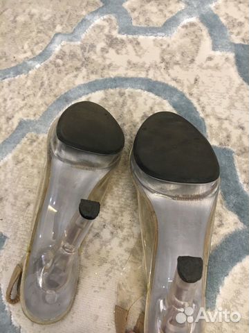 Туфли/босоножки lefone 40 прозрачные