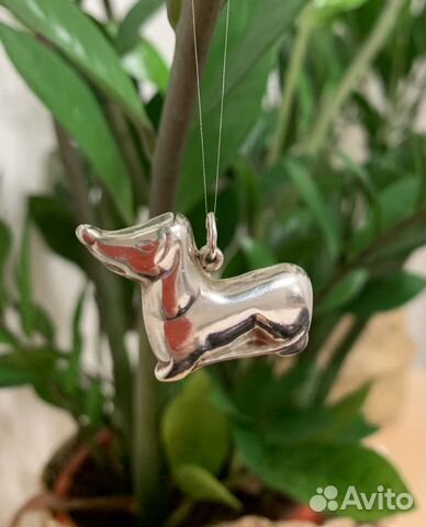 Серебряный кулон собачка такса Серебряный кулон собачка такса