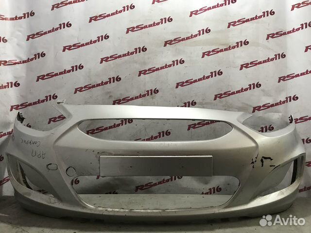 Бампер передний Hyundai Solaris 1 до Рестайл