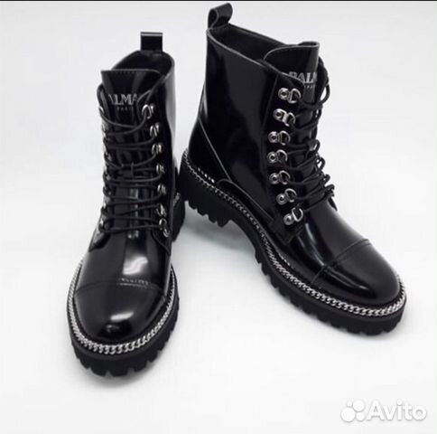 Ботинки кожаные Balmain Ботинки кожаные Balmain