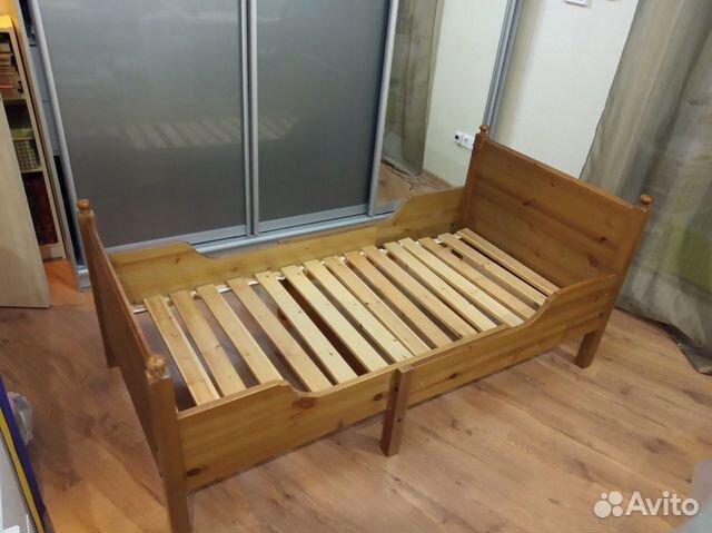 Детская раздвижная кровать IKEA Лексвик