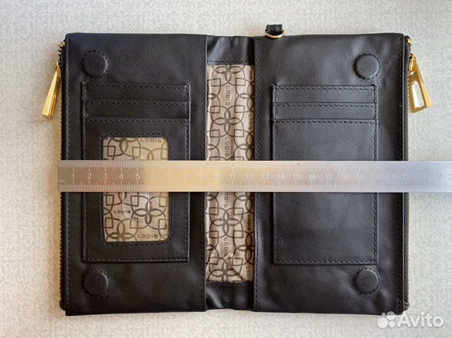 Кошелек кожаный черный Lodis