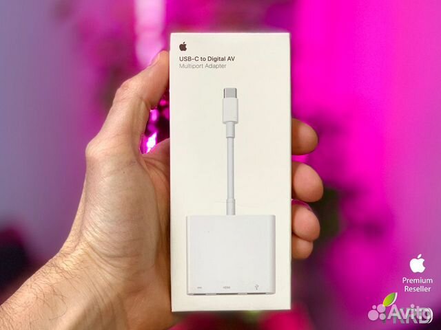 Оригинальный адаптер Apple USB-C / hdmi + USB Оригинальный адаптер Apple USB-C / hdmi + USB