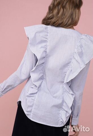 Рубашка из 100 хлопка с оборками TOP20 studio