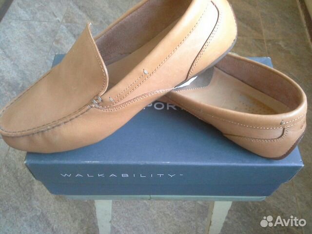 Мокасины Rockport Glenway Tan, б.у Мокасины Rockport Glenway Tan, б.у