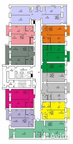 1-к квартира, 38.4 м², 12/14 эт.