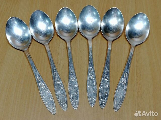 Ложки столовые набор 6шт мельхиор мнц Кольчугино Ложки столовые набор 6шт мельхиор мнц Кольчугино