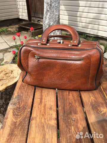 Портфель кожаный ретро