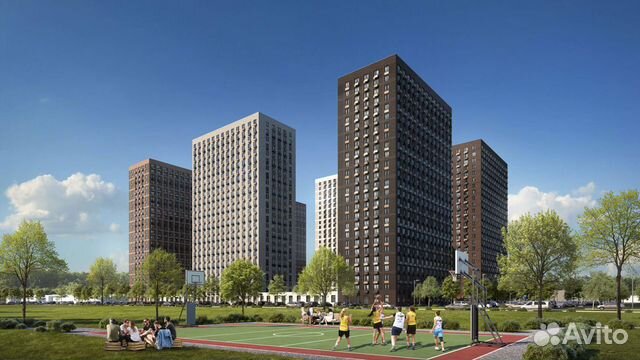 Студия, 23.4 м², 12/25 эт. Студия, 23.4 м², 12/25 эт.