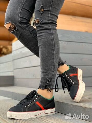 Кеды gucci Vulcan Гуччи кожаные