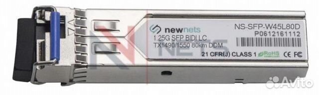 Пара модулей SFP-1.25G, 80km LC, DDM Пара модулей SFP-1.25G, 80km LC, DDM