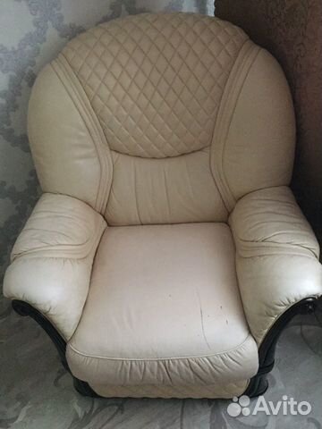 2 кожаных кресла Италия