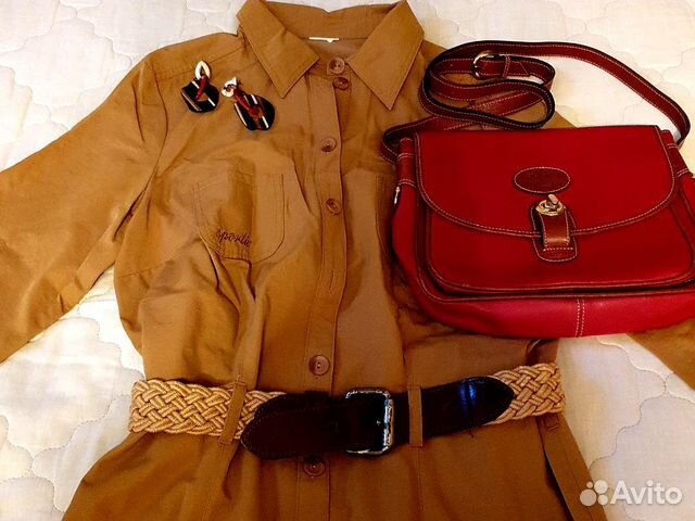 Платье -рубашка сафари