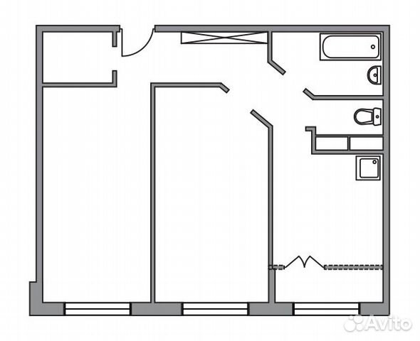2-к квартира, 54.7 м², 7/9 эт. 2-к квартира, 54.7 м², 7/9 эт.