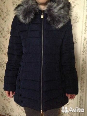Куртка зимняя темно-синяя