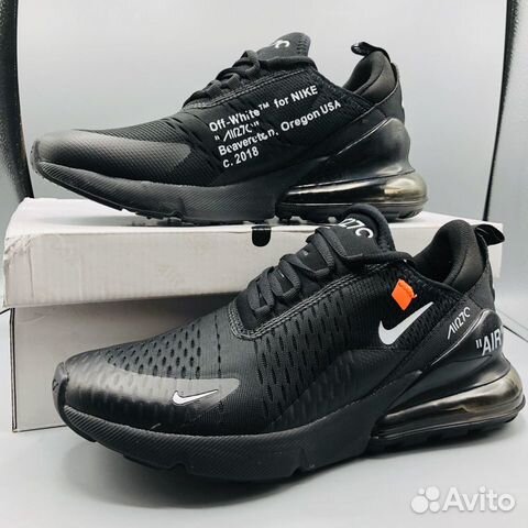 Кроссовки Nike AIr Max 270 Off White черные Кроссовки Nike AIr Max 270 Off White черные