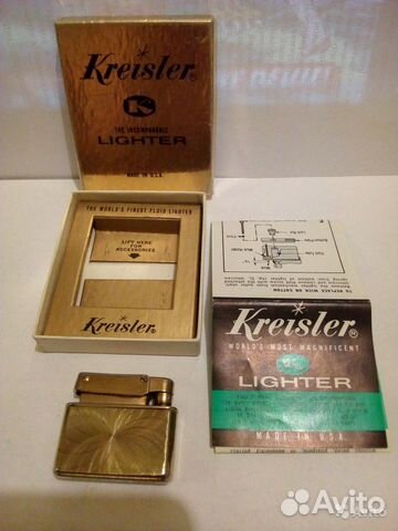 Винтажная бензиновая зажигалка Kraisler 1940-1950 Винтажная бензиновая зажигалка Kraisler 1940-1950