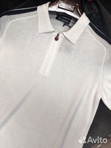 Kiton трикотажное поло белое Kiton трикотажное поло белое
