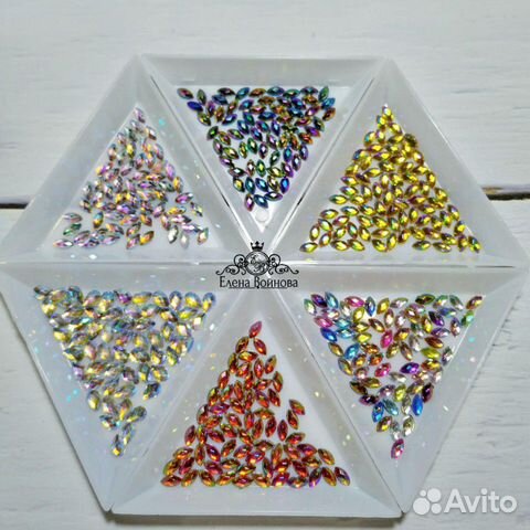 Стразы лодочки акрил
