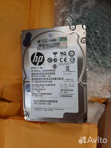 Новые из резерва HP 900 GB SAS 10k Новые из резерва HP 900 GB SAS 10k