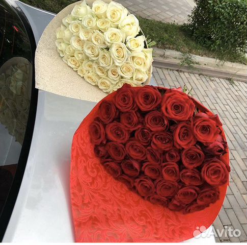 Букеты 35 роз 60 см